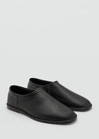 Flache Lederschuhe