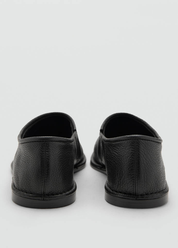 Flache Lederschuhe