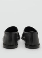 Flache Lederschuhe