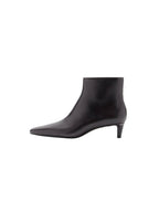 Bottines Cuir Talon Kitten Heel