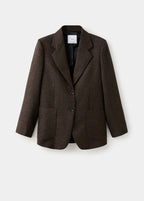 Anzugblazer aus melierter Wolle