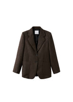 Anzugblazer aus melierter Wolle