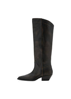 Lederstiefel Im Distressed-Look
