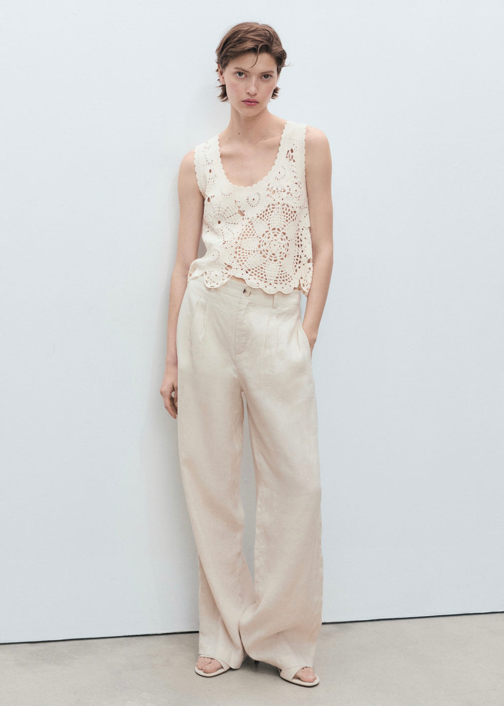 Top Crochet Fleurs