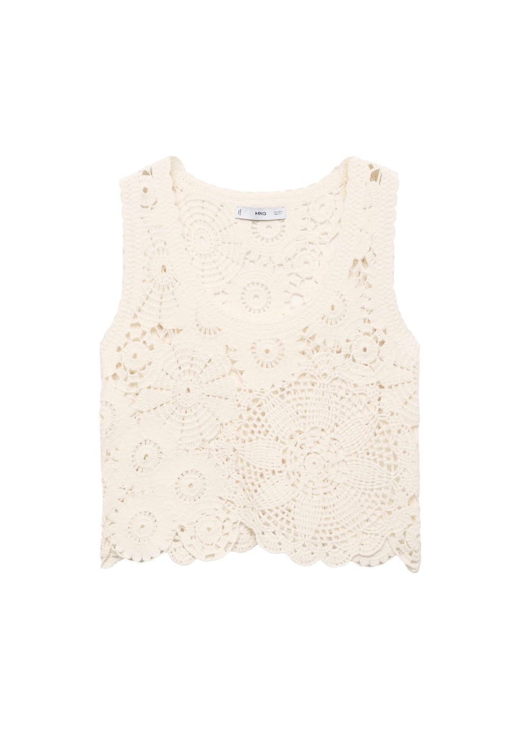 Top Crochet Fleurs