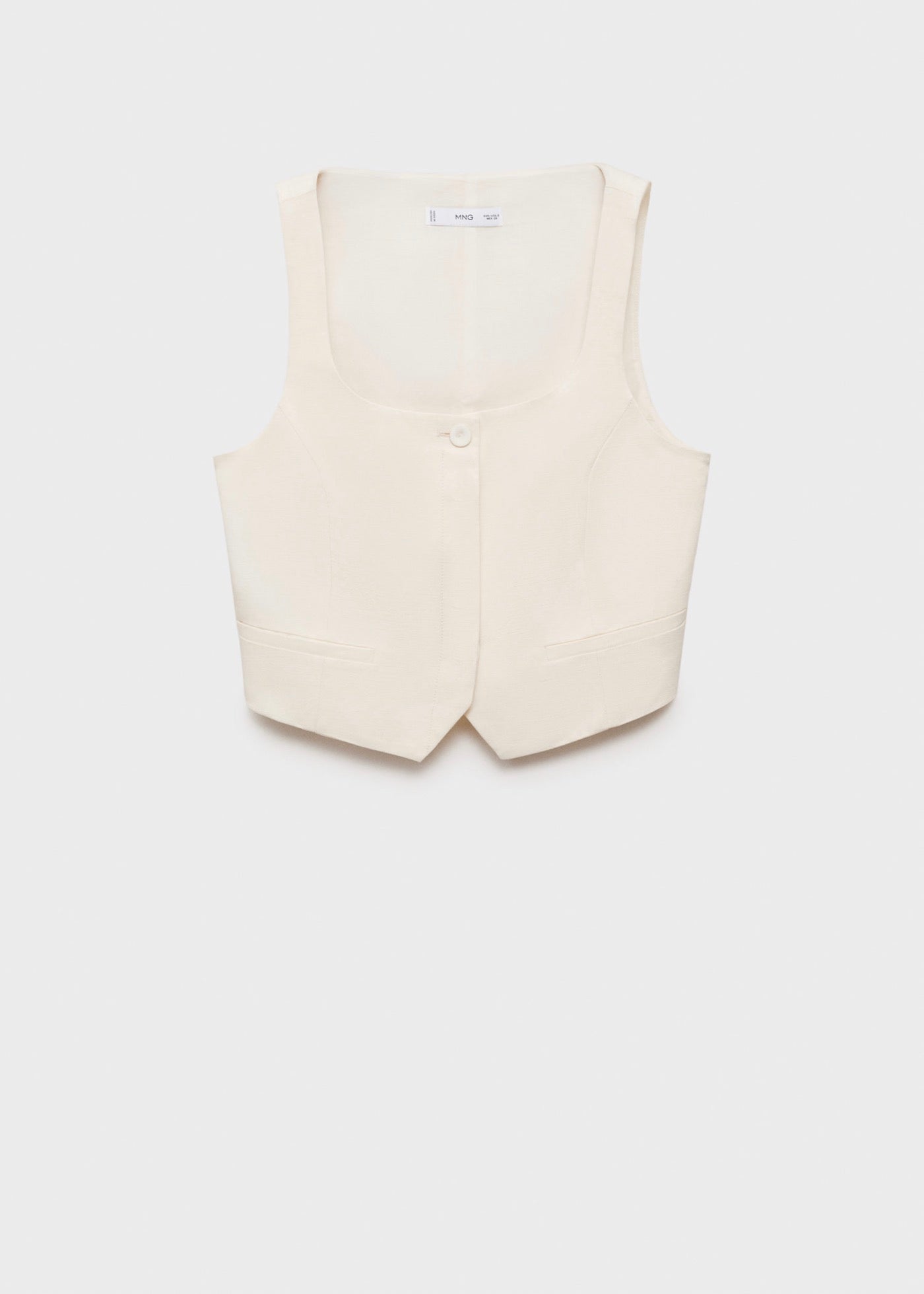 Gilet De Costume Lin Mélangé