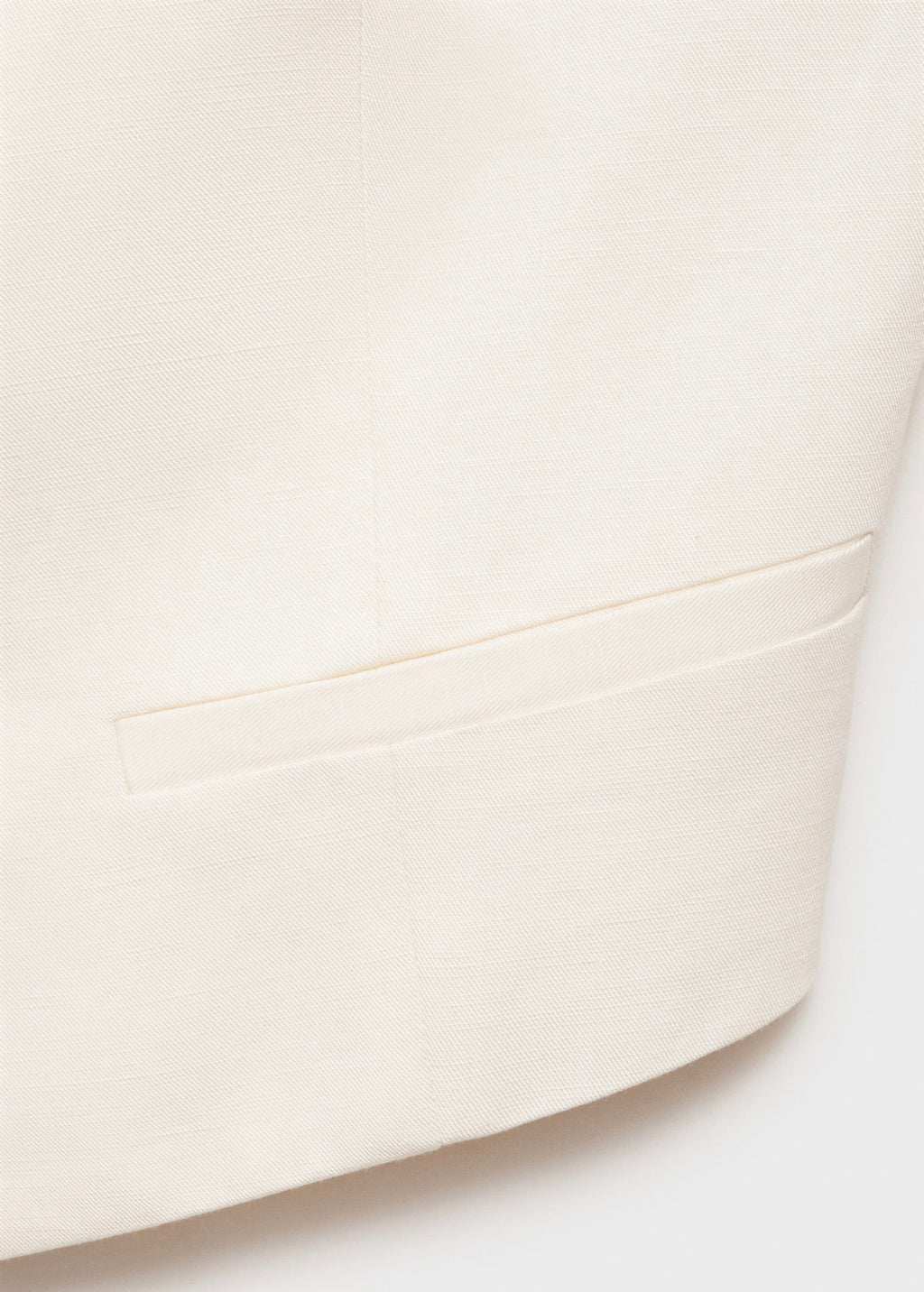 Gilet De Costume Lin Mélangé
