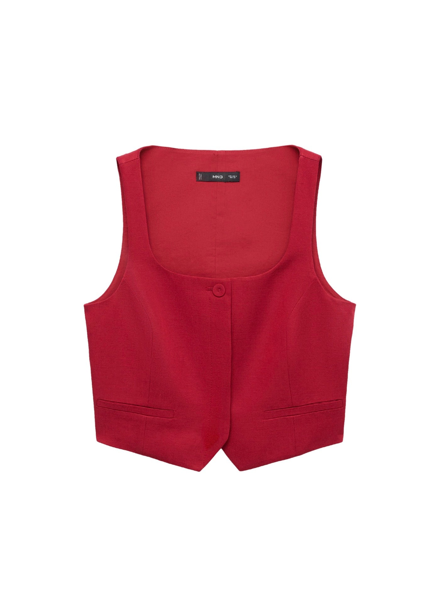 Gilet De Costume Lin Mélangé