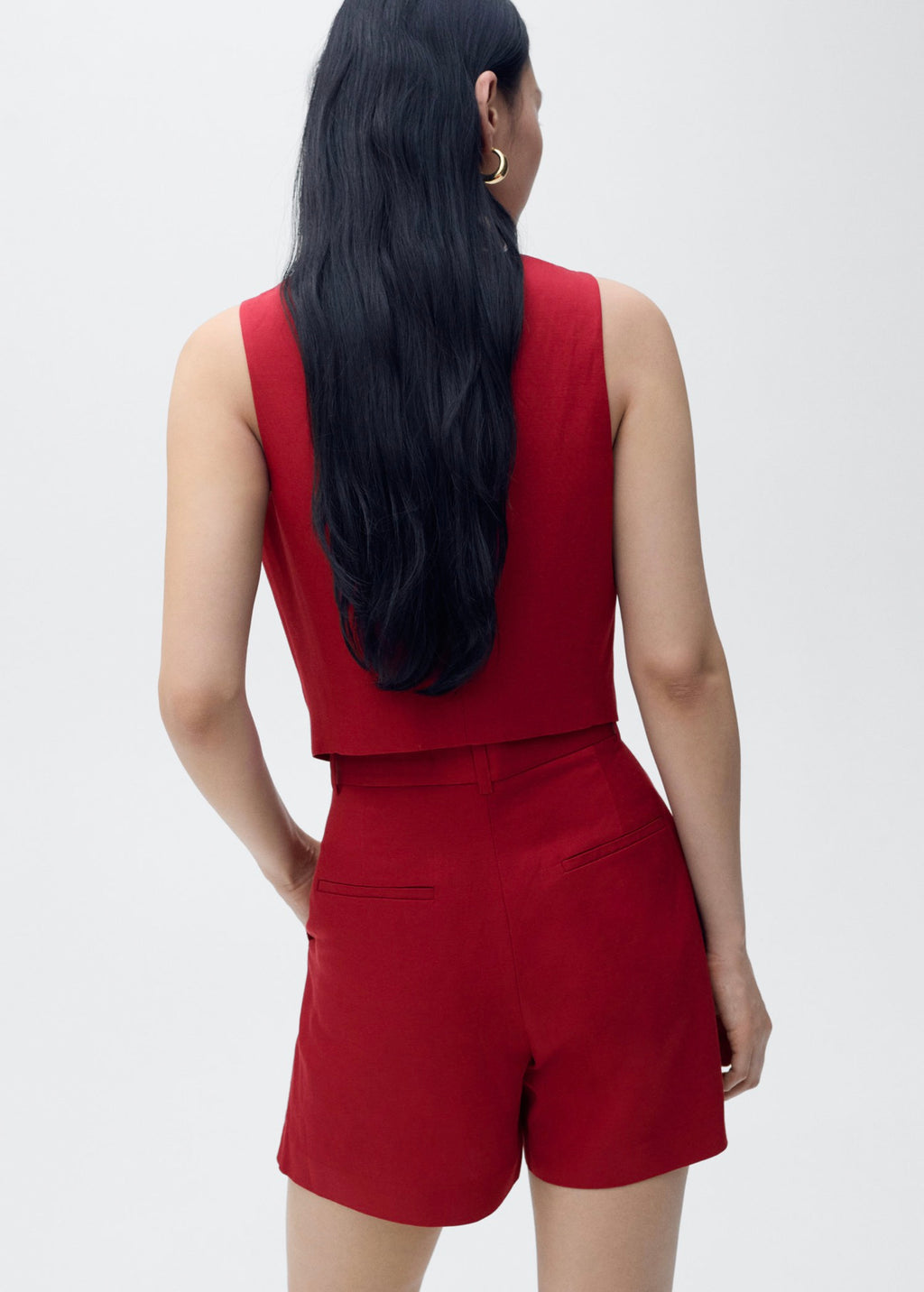 Gilet De Costume Lin Mélangé