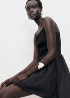Robe Combinée À Fronces