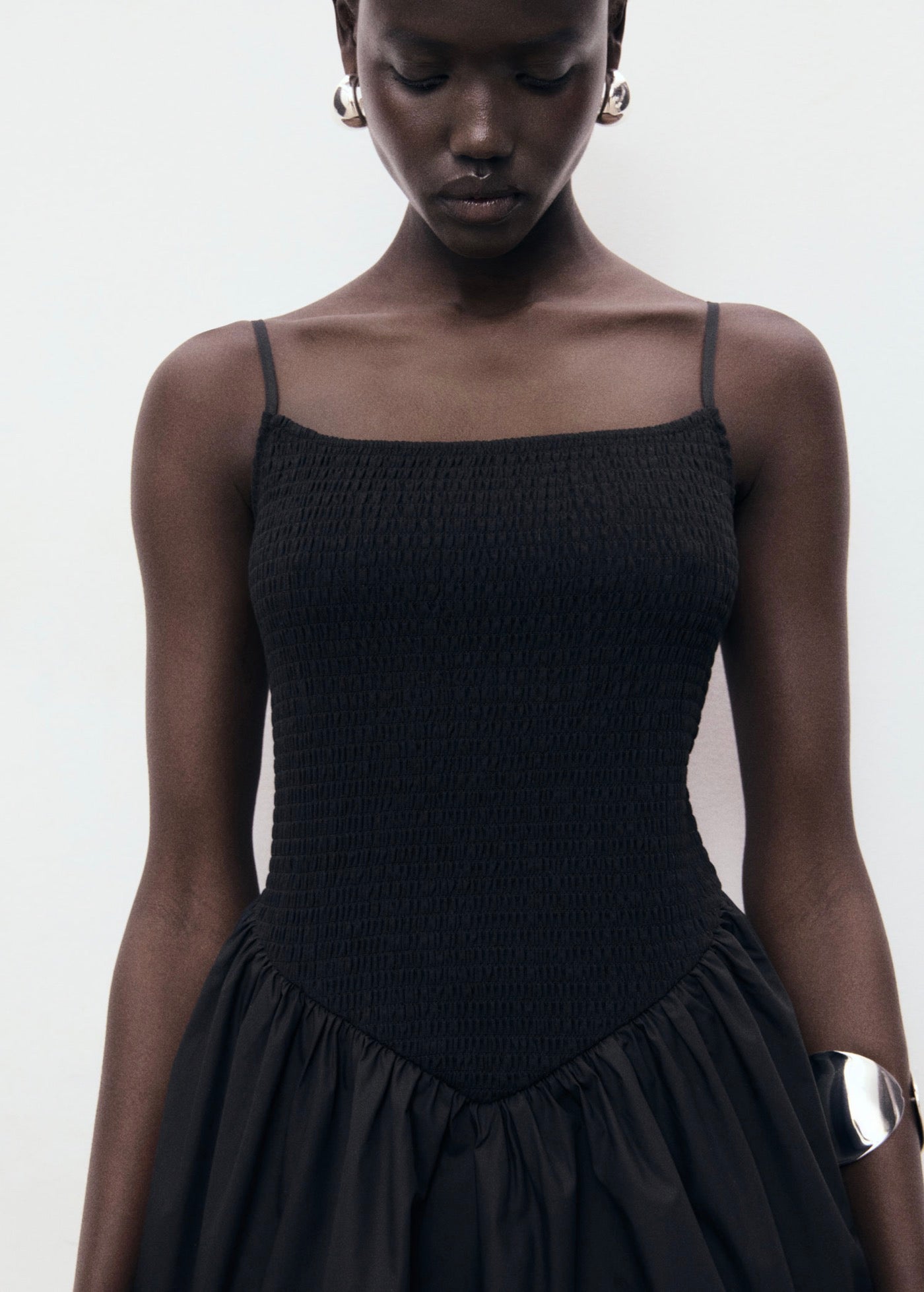 Robe Combinée À Fronces