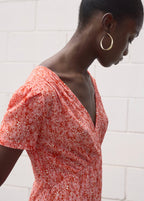 Robe Imprimée Col En V