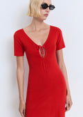 Robe En Maille Décolleté