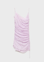 Robe Froncée Finition Satinée