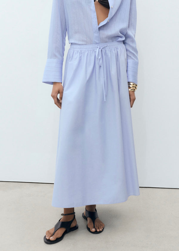 Flared Cotton Skirt
