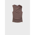 Petri Top - Light/Pastel Brown