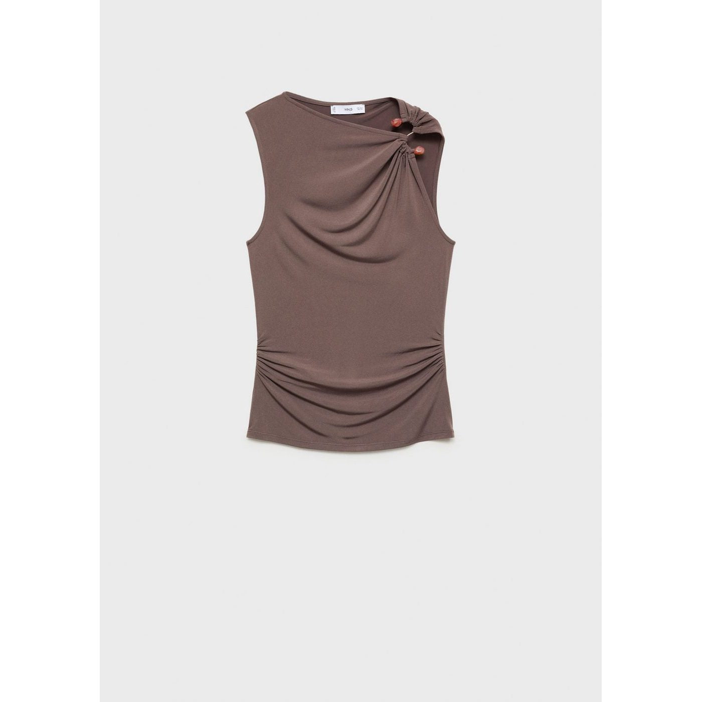 Petri Top - Light/Pastel Brown