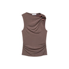 Petri Top - Light/Pastel Brown