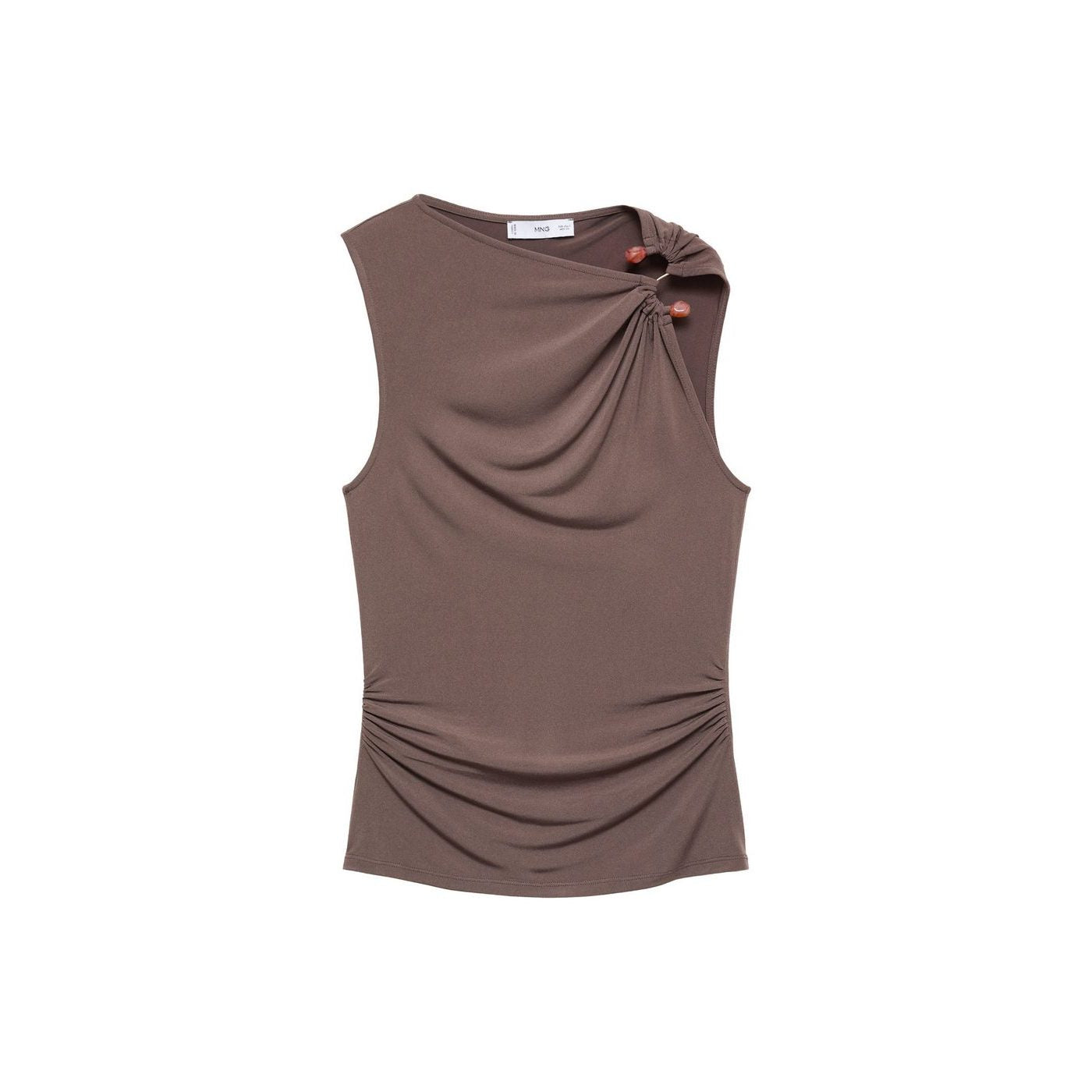 Petri Top - Light/Pastel Brown