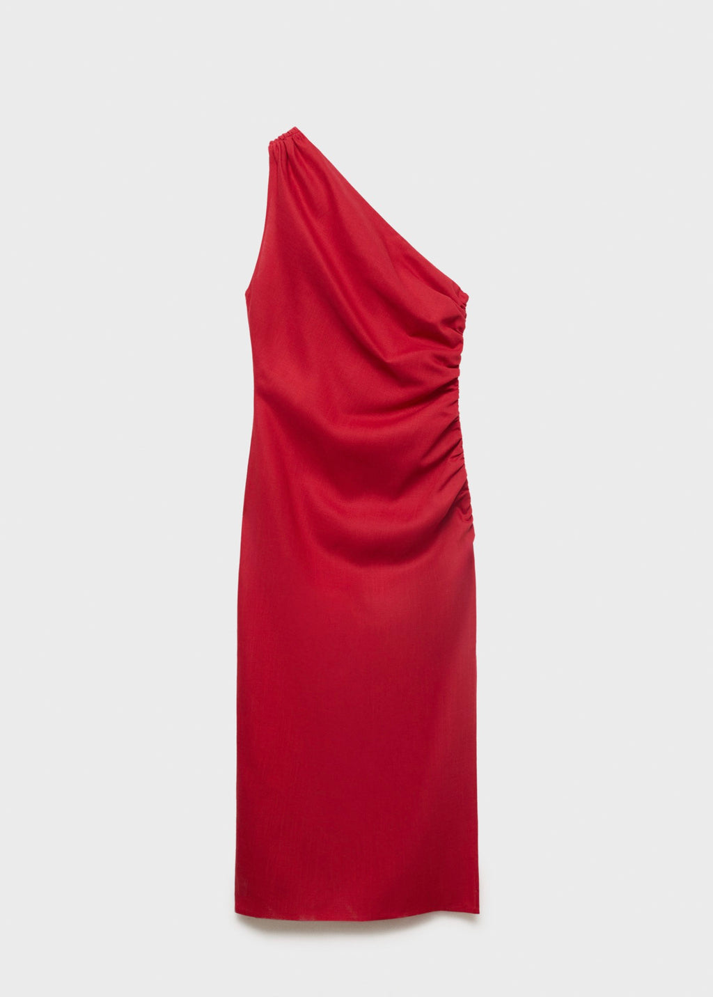 Robe Lyocell Décolleté Asymétrique