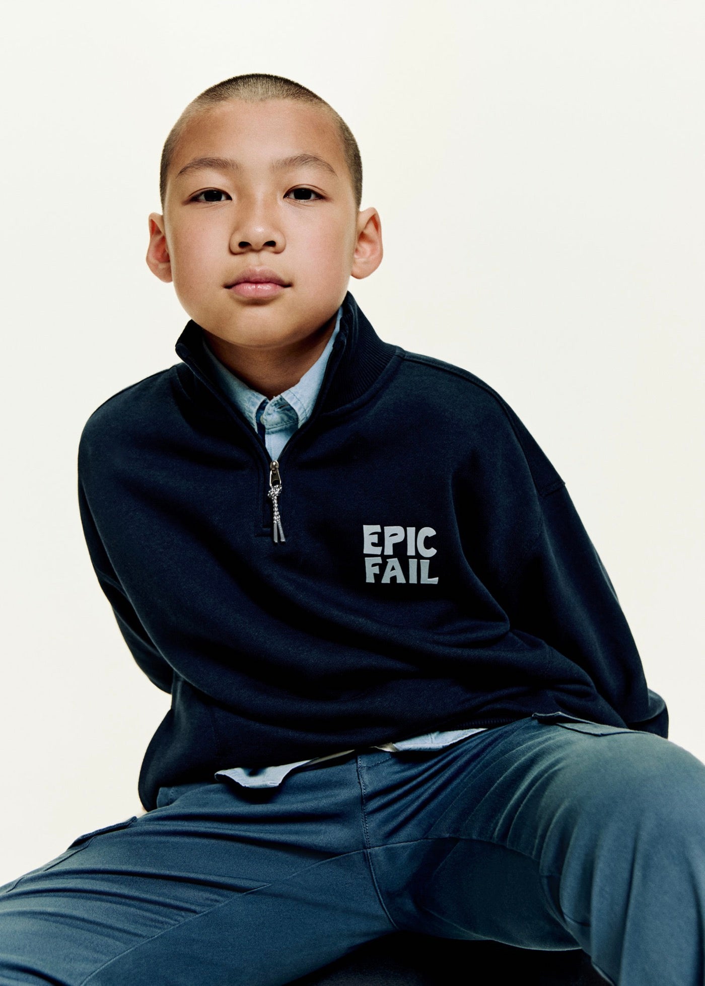 Sweat Epic Bleu Marine - Garçon