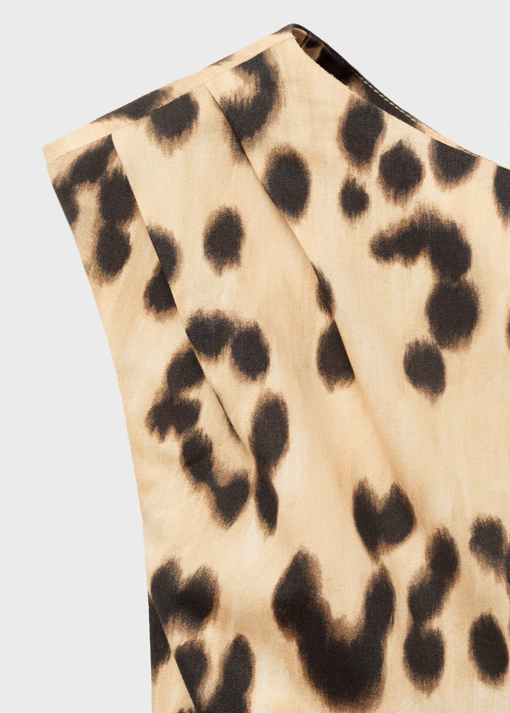 Robe Col Asymétrique Léopard