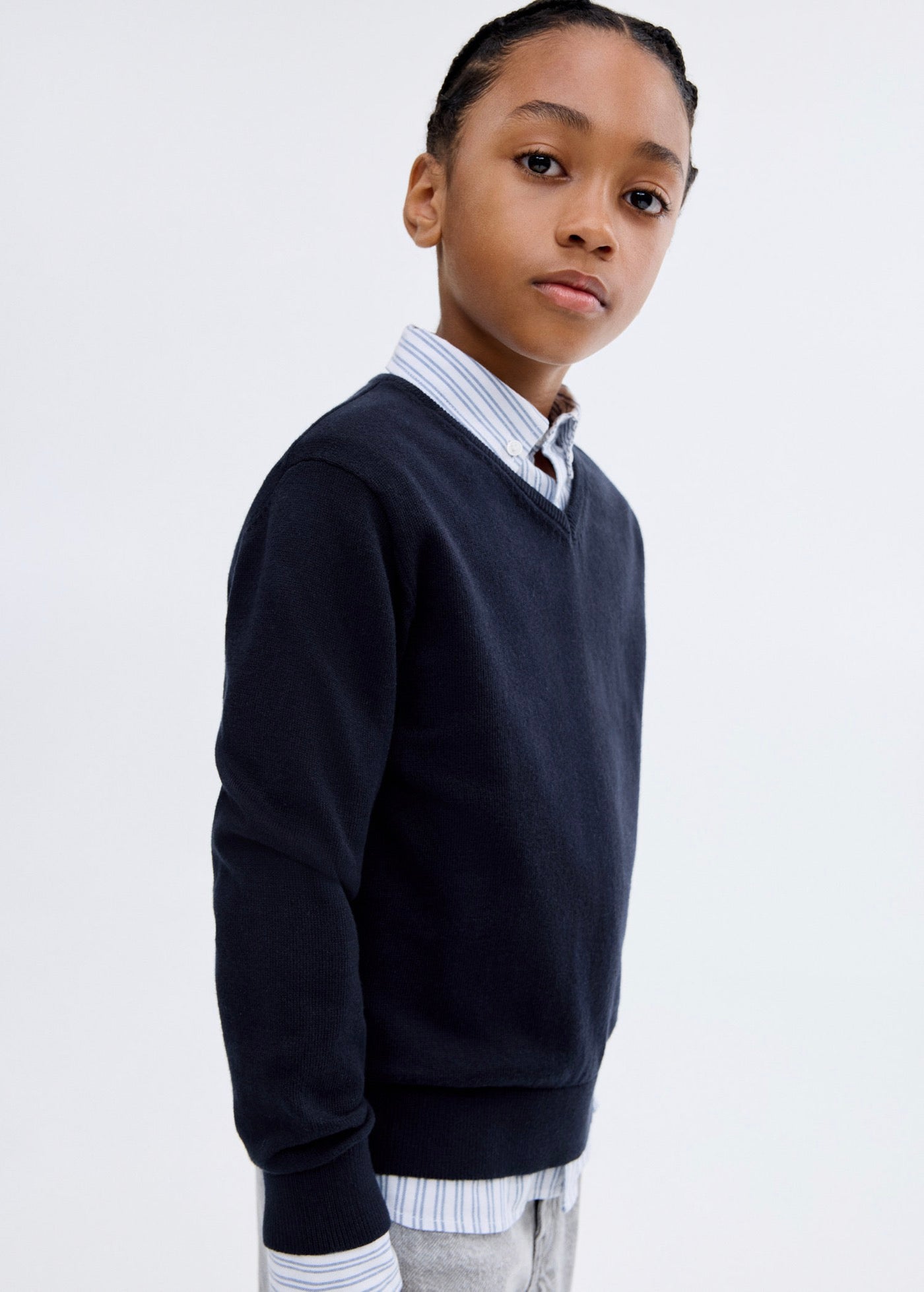 Pull Pico Bleu Marine - Garçon