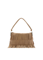 Grand Sac Porté Épaule Cuir À Franges