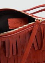 Sac Porté Épaule Cuir À Franges