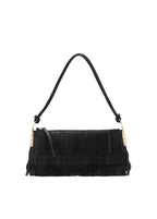Sac Porté Épaule Cuir À Franges