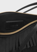Sac Porté Épaule Cuir À Franges
