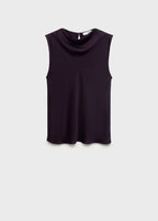 Blouse Satin Col Bénitier