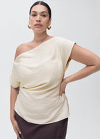 Blouse Modal Col Asymétrique