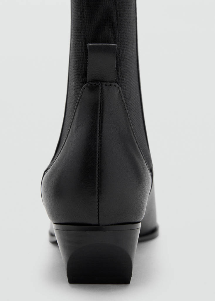 Bottines Cuir À Talon