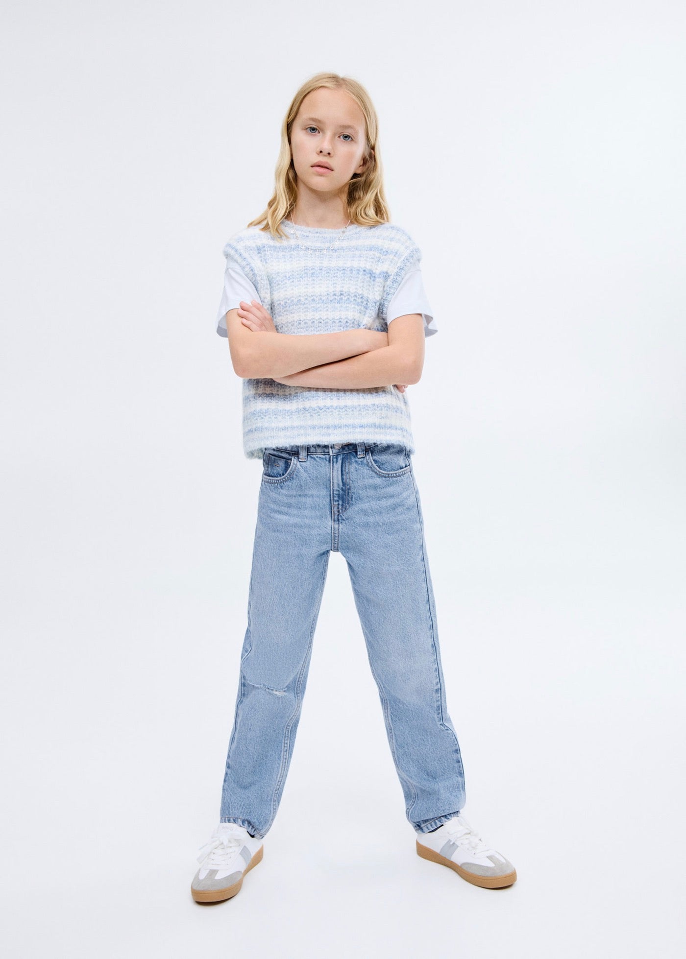 Jean Star Bleu Moyen - Fille