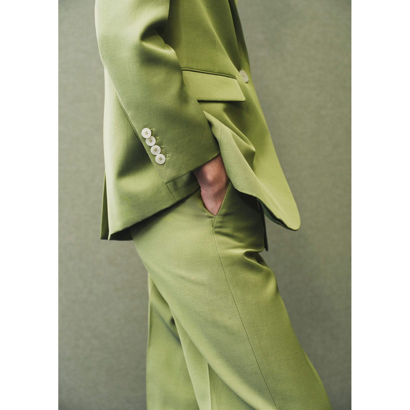 Blazer Costume Lin Mélangé