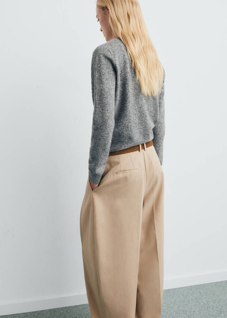 Cardigan mit V-Ausschnitt aus Wollmischung