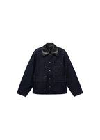 Jeansjacke Mit Kragen Aus Kunstleder