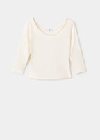 T-shirt med trekvartærmer