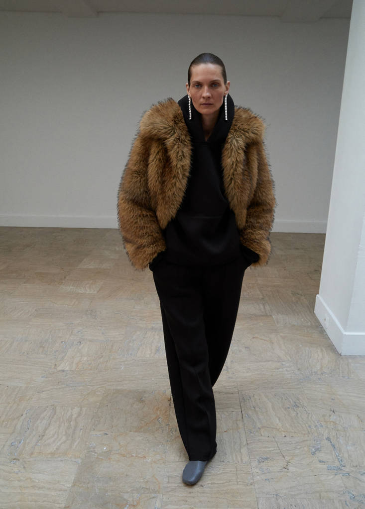Webpelzjacke Mit Revers