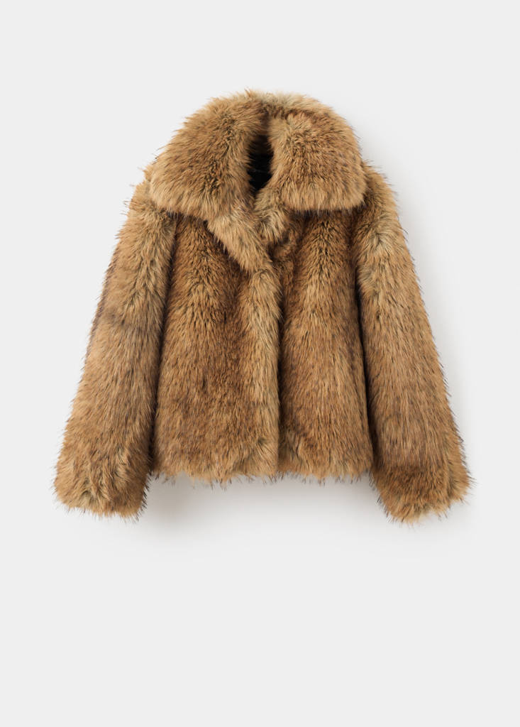 Webpelzjacke Mit Revers