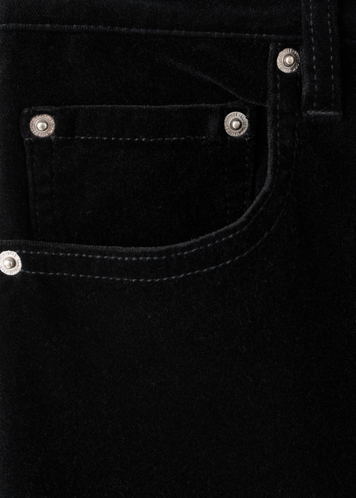 Wijde fluwelen jeans