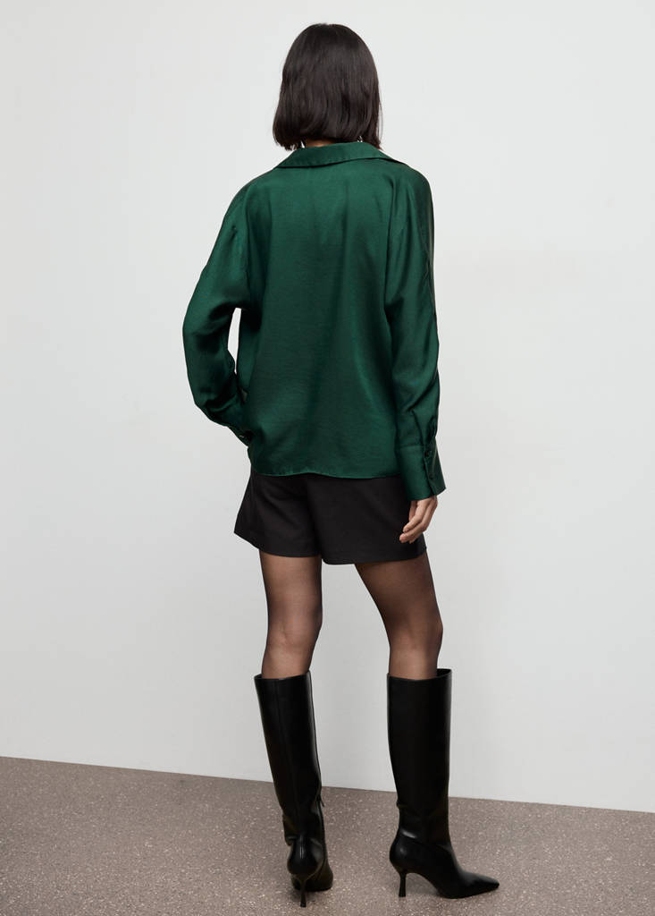 Chemise Satinée Croisée