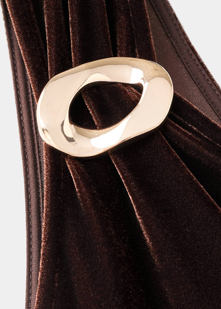 Fløjlsjumpsuit Med Metaldetalje