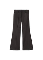 Mid-Rise Flared Trousers