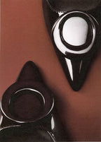 Patent Heeled Shoes with Ring Detail