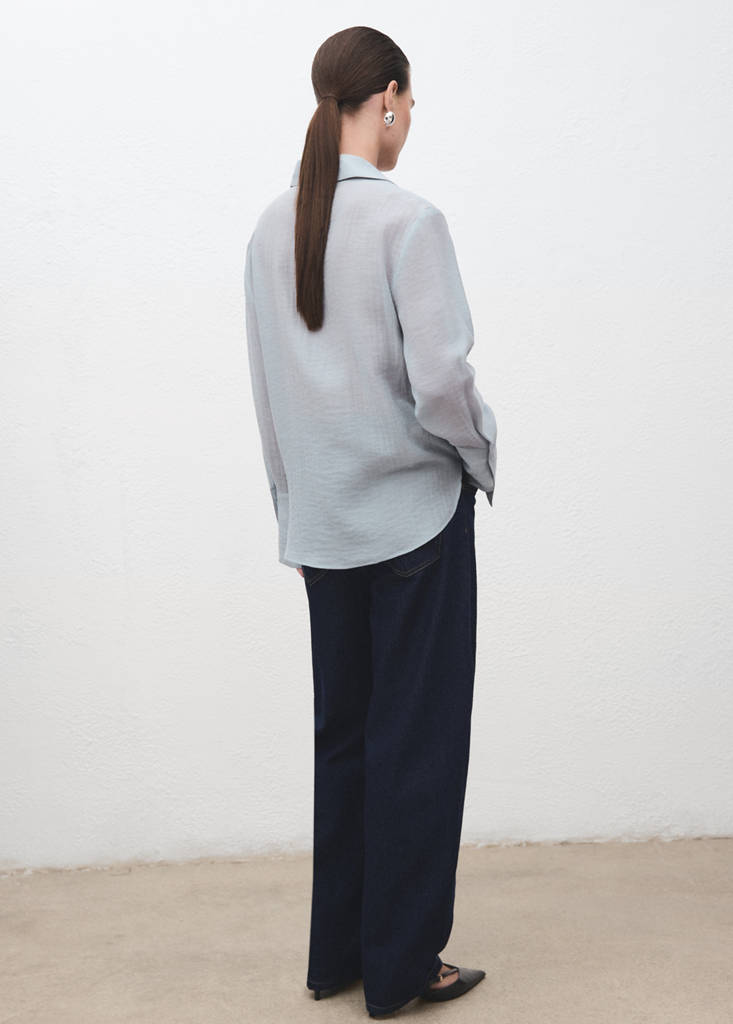 Geborduurde Lyocell Blouse