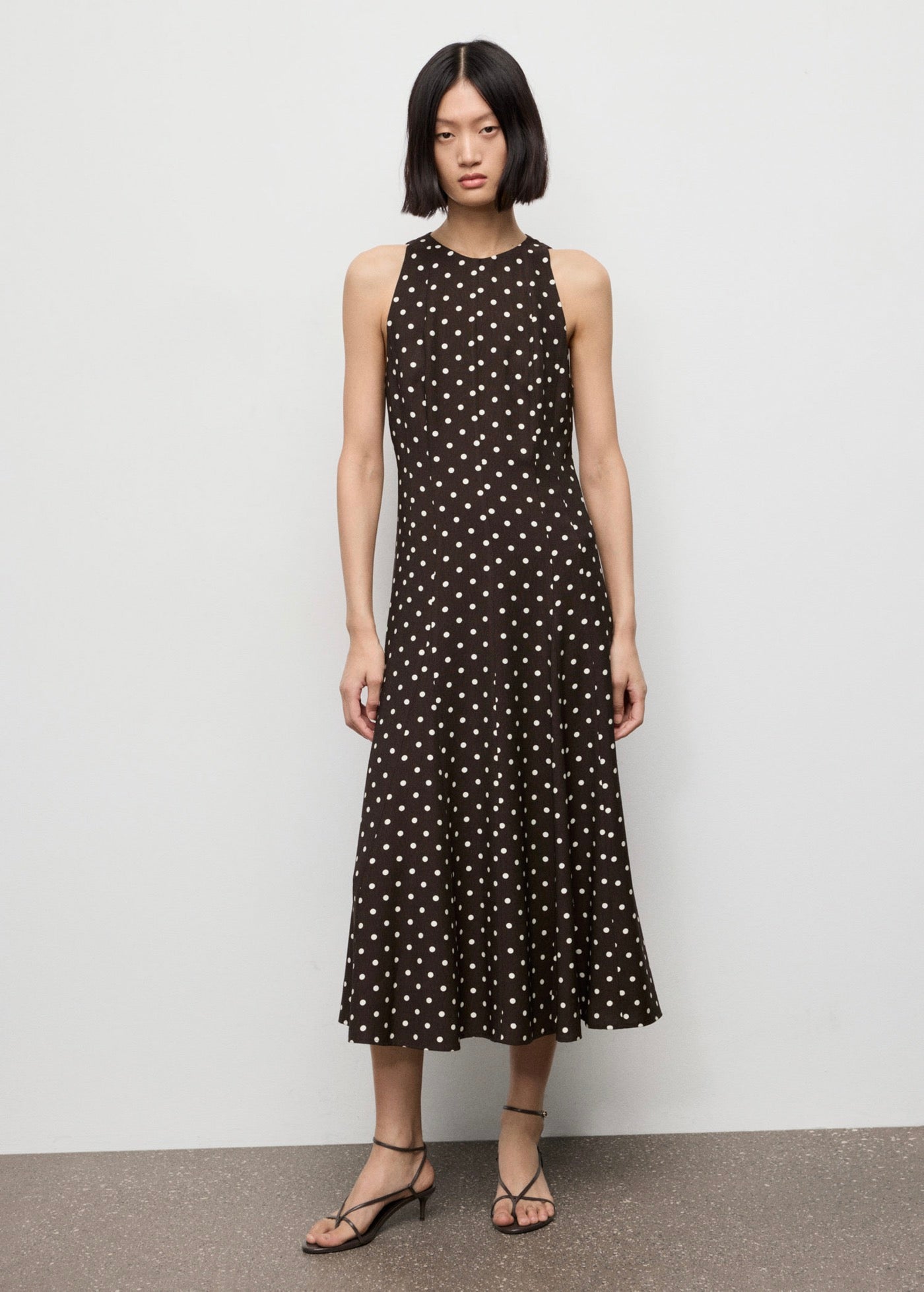 Robe À Pois Évasée