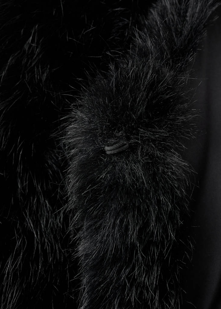 Veste Crop Fausse Fourrure