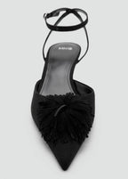 Pumps med kvaster og kitten heel